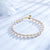 Pearl and Gold Ball Freshwater Pearl Bracelet