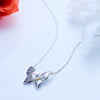 Flowering Butterfly Akoya Pearl Pendant