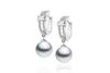 Paris Blue-Silver Akoya Pearl Earrings - Kyllonen