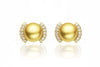 Roma South Sea Gold Pearl Earrings