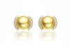 Roma South Sea Gold Pearl Earrings