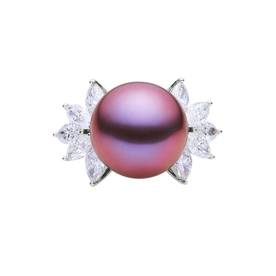 Winged Edison Pearl Ring